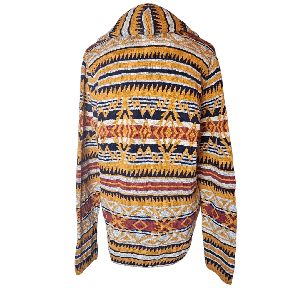 American Rag Cardigan Sweater - Men's Size L - Aztec Southwest Scandi Grandpa - Picture 10 of 13